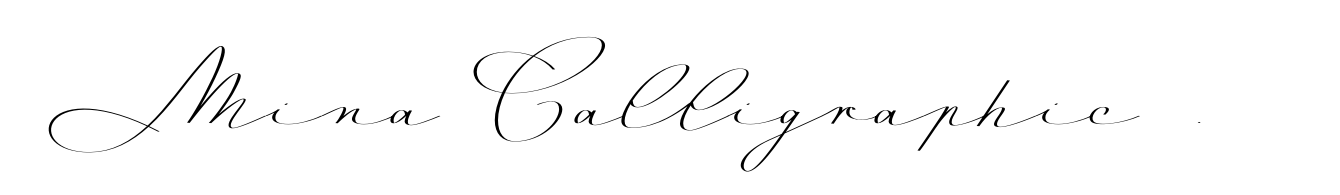 Mina Calligraphic Regular image